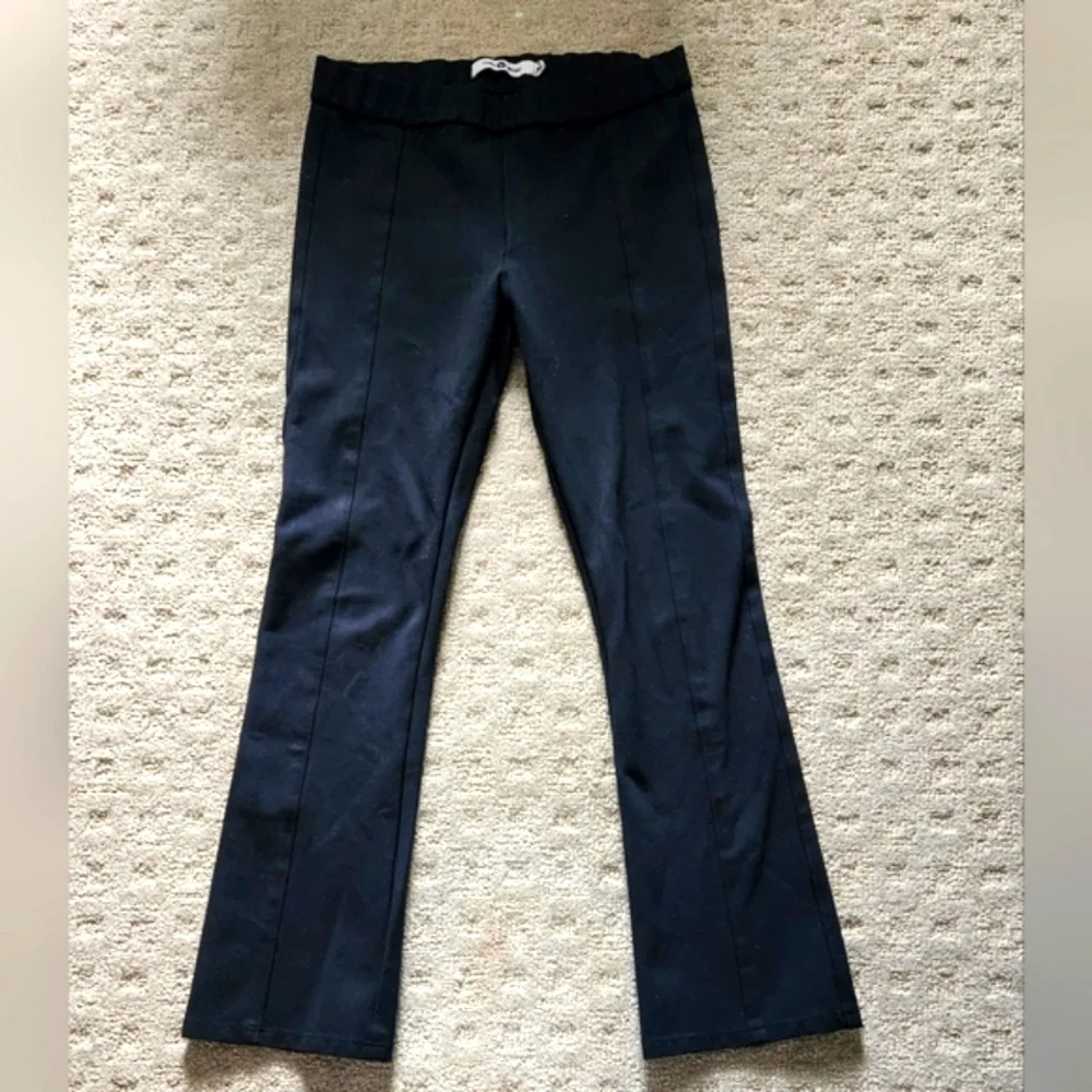 Tory Burch Black Cropped Flare Pants